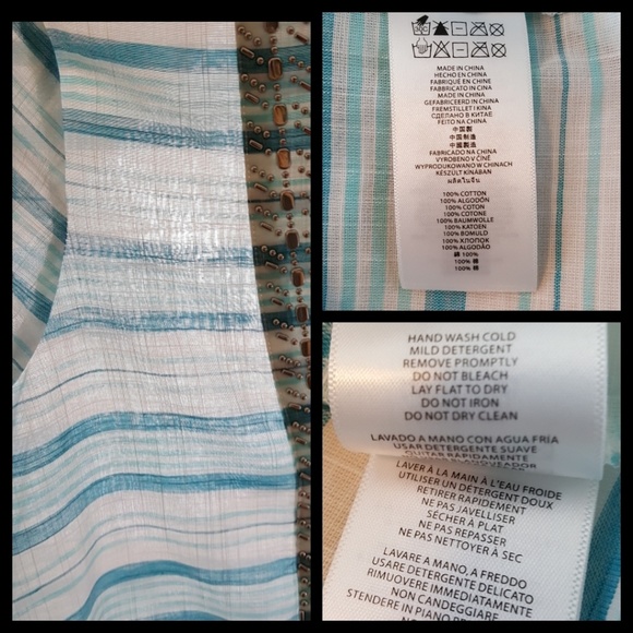 Michael Kors Striped Tunic Top Sz Small - Picture 8 of 8